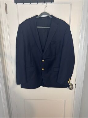 Ralph Lauren Navy Blazer with Gold Buttons